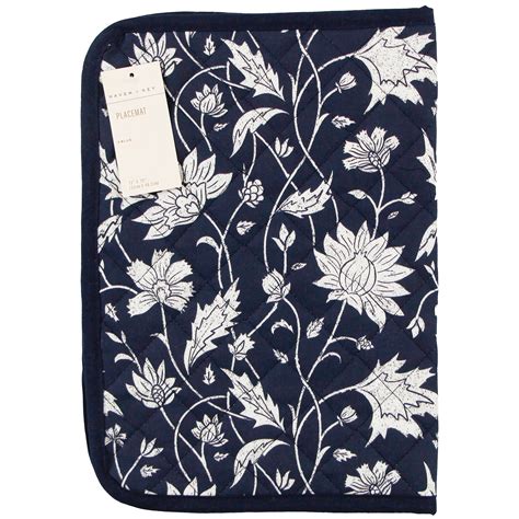 Haven + Key Quilted Placemat - Blue Floral - Shop Seasonal decor at H-E-B