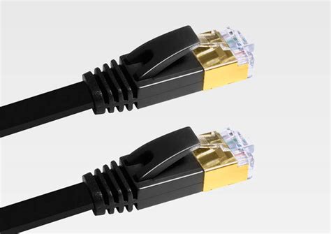 Cat 7 High Speed 10GB Shielded STP LAN WAN Network Flat Ethernet Cable ...