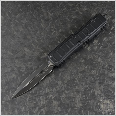 Microtech Knives UTX-85 II D/E Automatic OTF D/A Knife (3in Black Plain ...