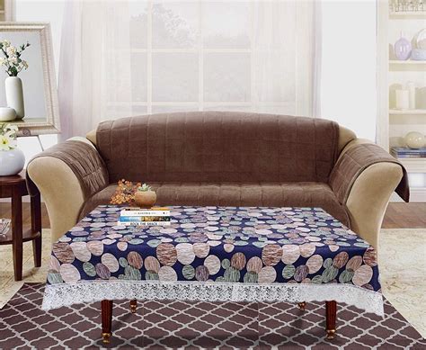 Buy Kuber Industries Heart Design PVC 4 Seater Centre Table Cover ...