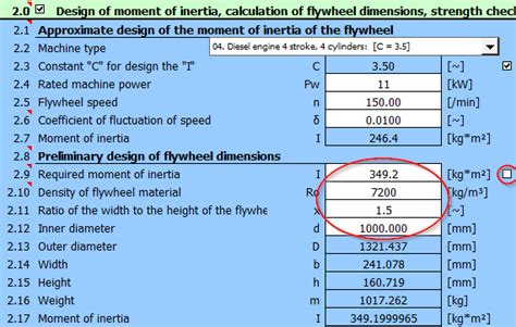 Image result for Flywheel Calculation Examples