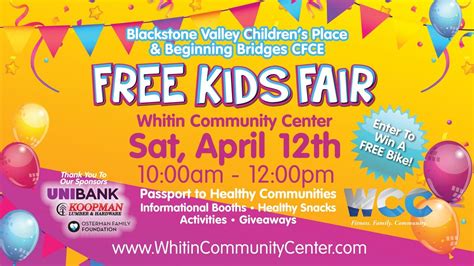 WCC Kids Fair & Eggstravaganza, 60 Main Street, Whitinsville, MA ...