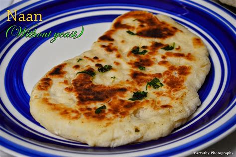 Paru's Kitchen: Naan | Tawa Naan Recipe (Without Yeast)