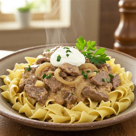 Quick & Easy Beef Stroganoff Recipe No Mushrooms - Weeknight Dinner Delight