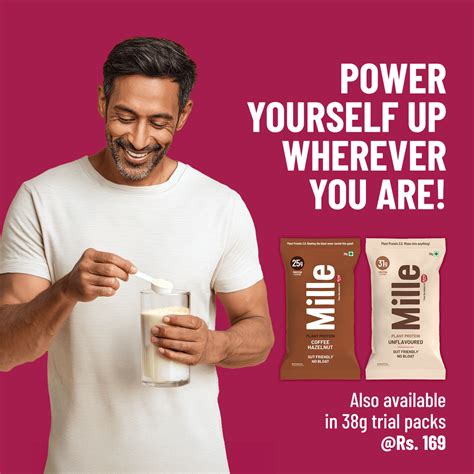 Mille Plant Protein | 31g/Scoop | Unflavoured | Fermented Yeast Protei