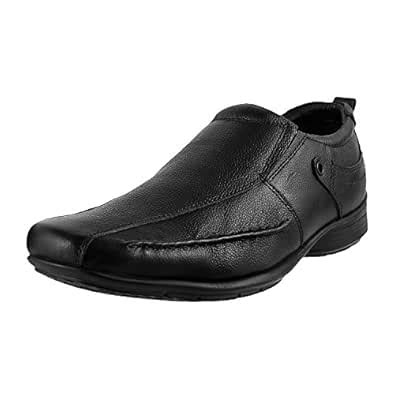Buy Metro Men Black Leather Formal Shoes-11 UK/India (45 EU) (19-1600 ...
