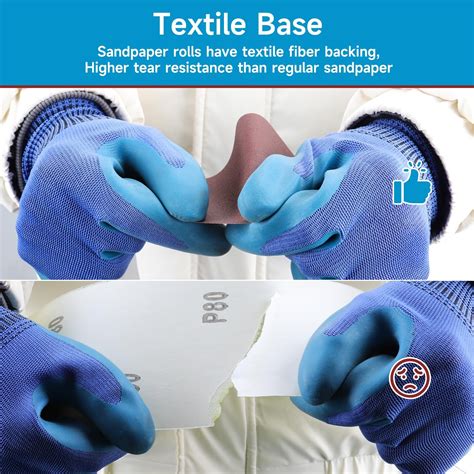 80 Grit Emery Cloth Roll3.66" x 32.8 Feet Sandpaper Roll Aluminum Oxide ...