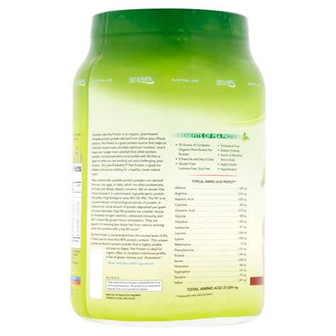 Buy Olympian Labs Pea Protein Powder, Chocolate, 25g Protein, 1.8 Lb ...