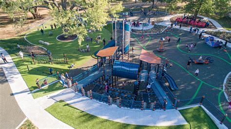 Strang Park - Inclusive Playground Net Tower with Sensory Tunnel