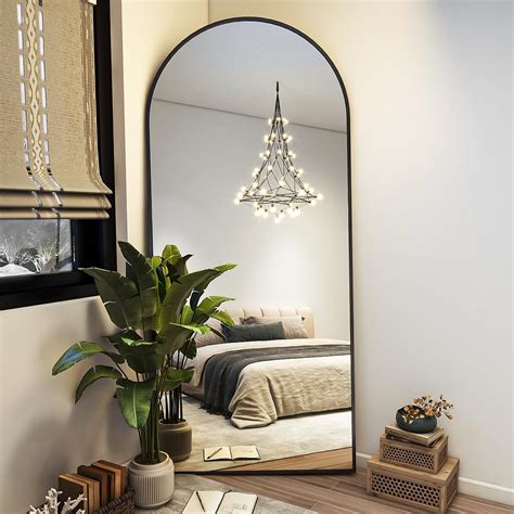Amazon.com: BEAUTYPEAK 71"x26" Arch Full Length Mirror, Full Body Floor ...