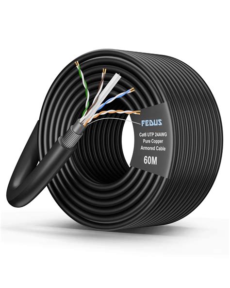 Cat6 UTP Armoured Cable Roll | Heavy Duty LAN Cable – FEDUS