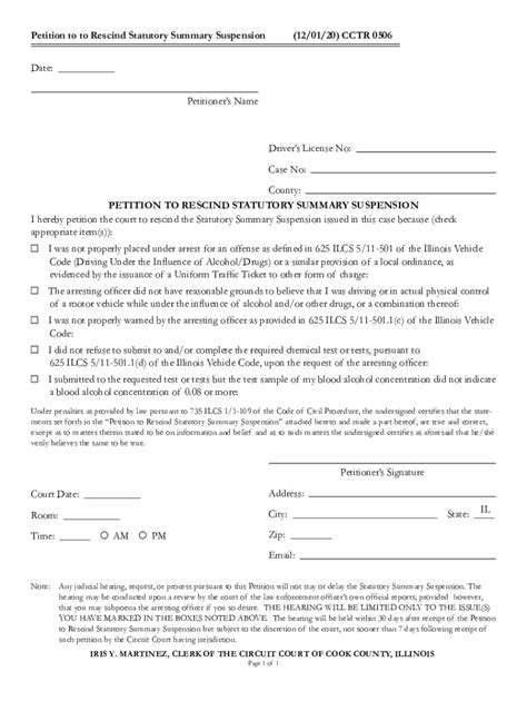 Fillable Online services cookcountyclerkofcourt File Petition to ...
