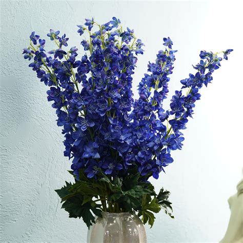 Buy PURE HOME + LIVING Dark Blue Artificial Delphinium Spray Flower ...
