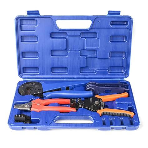IWISS Solar Crimping Tool Kit with Wire Cable Cutter, Stripper, MC3 MC4 ...