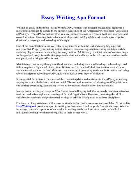 Image result for APA Conventions Essay Tutorial