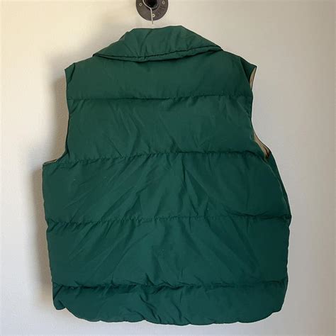 Vintage green down puffer vest JCPenney #70s #80s... - Depop
