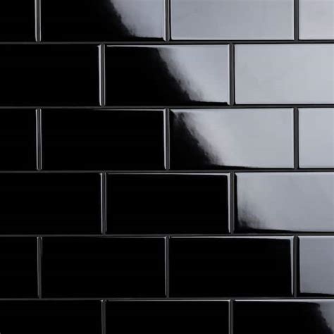 Merola Tile Crown Heights Beveled Wall Tile - Matte Black - India | Ubuy