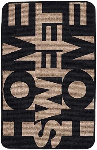 Buy Saral Home Easy Living Jute Anti Slip Door Mat - (Black, 50x80 CM ...