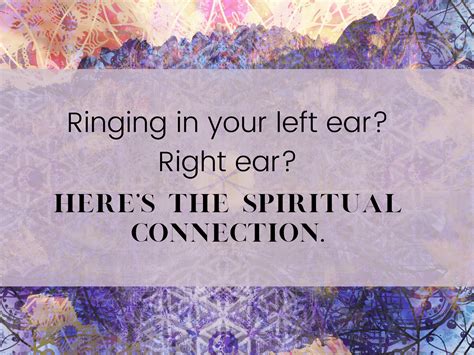 The Spiritual Meaning of Ringing in the Left Ear at Night: Exploring ...