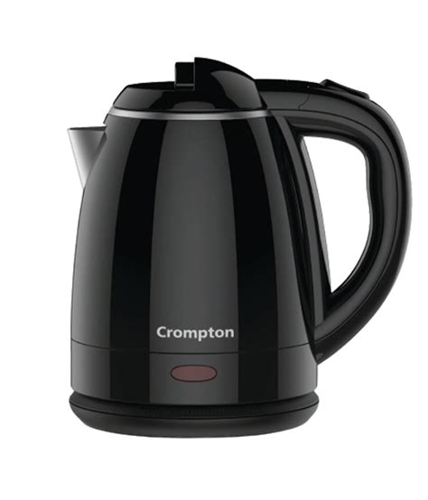 Crompton Activ Hot 1.5 Litres Cool Touch Electric Kettle (Black ...