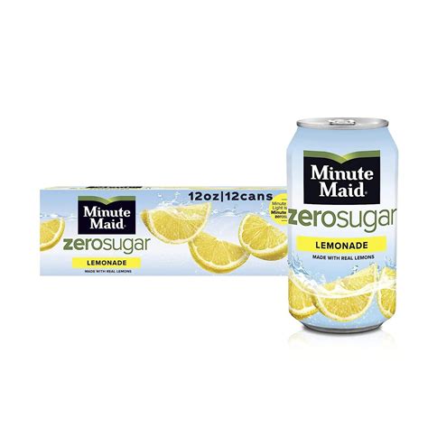Minute Maid Lemonade Zero Cans, 12 Ounces Bundled by UlaREYoy (12 Pack ...