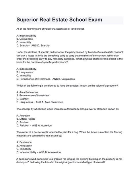 Superior Real Estate School