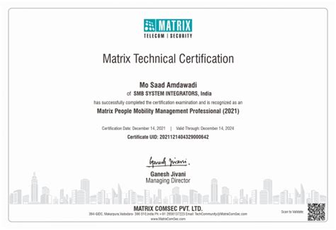 Matrix e-Learning Portal