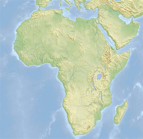 Africa Topographic Map - Guide of the World