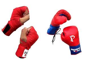 Prospo Boxing Gloves for Men, | Boxing Kit with Hand Wraps ...
