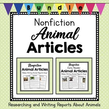 BUNDLE: Nonfiction Animal Early Reader Books by Simply Schoolgirl