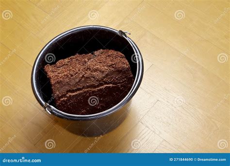 Coconut Coir Soil Brick Instruction 4 Stock Photo - Image of soaked ...