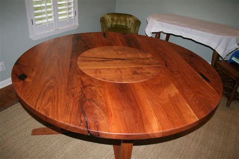 Round Table With Lazy Susan Dining Room
