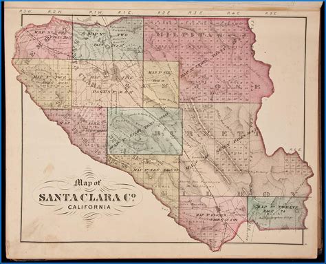 Historical Atlas Map Of Santa Clara County California - map : Resume Examples #rMYzVLaYex
