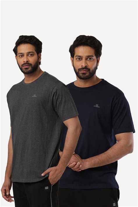 Round Neck T Shirt Combo | Men's Blue Round Neck T Shirts Combo