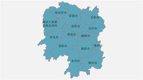 湖南地图高清全图矢量可编辑全省市行政区划地图_文档下载