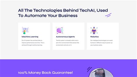 TechAI - Technology Website Template For Elementor About Section ...