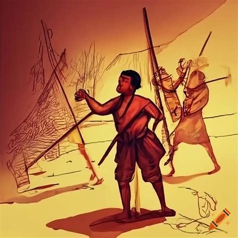 Filipinos resisting spanish colonization on Craiyon