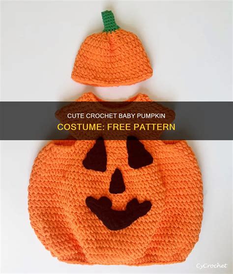 Cute Crochet Baby Pumpkin Costume: Free Pattern | CyCrochet