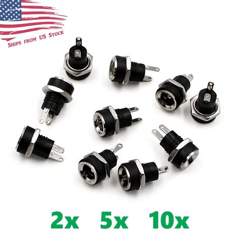 Bulk DC Connectors 10/20/40x DC Power Jack Panel Mount Connectors – 5 ...