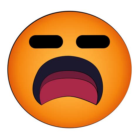 emoji ser aburrido aislado dibujos animados diseño en transparente ...