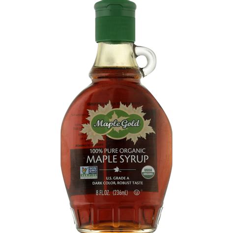 Maple Gold Maple Syrup, Organic, 100% Pure (8 fl oz) Delivery or Pickup ...