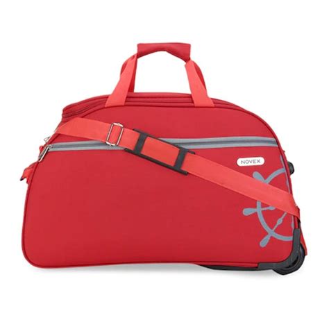Unisex Red Solid Travel Canyon Duffle Bag