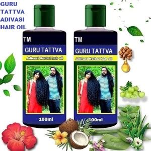 GURUTATTVA Adivasi Jadibuti Natural Hair oil Pack 2 Hair Oil (200 ml ...