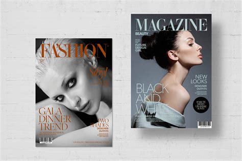 Fashion Magazine Cover Templates - BrandPacks