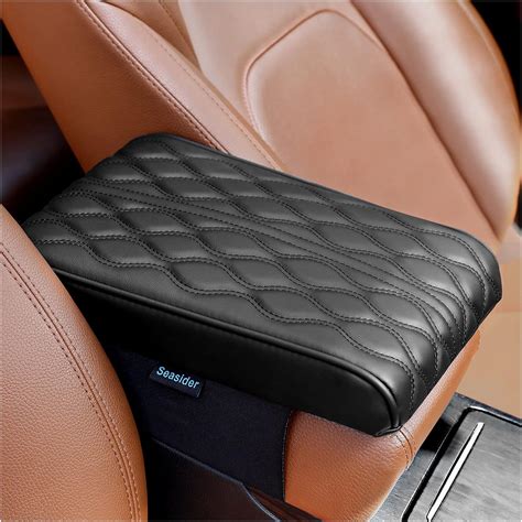 Seasider car center console cover, memory foam car armrest cushion ...