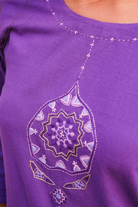 Okhai "Fig" Suf Embroidered Pure Cotton Kurta Pant Set – Okhaistore