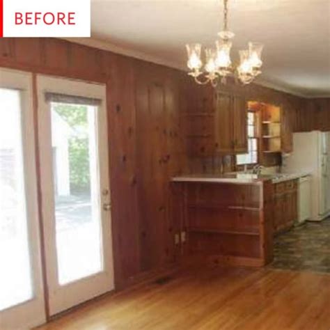 1970s Wood Paneling Makeover Before And After