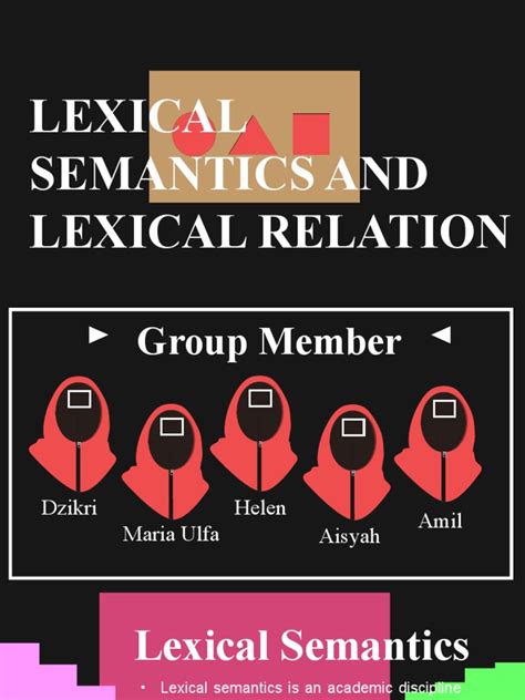 Image result for Lexical Semantics Examples