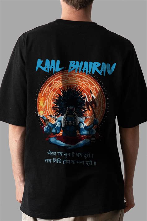 Men's Kaal Bhairav Printed Regular/Oversized T-shirt – Vedic Tees