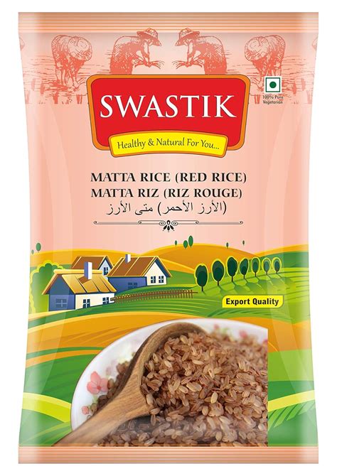 SWASTIK MATTA RICE (RED RICE) (Pack Of 5) COMBO : Amazon.in: Grocery ...